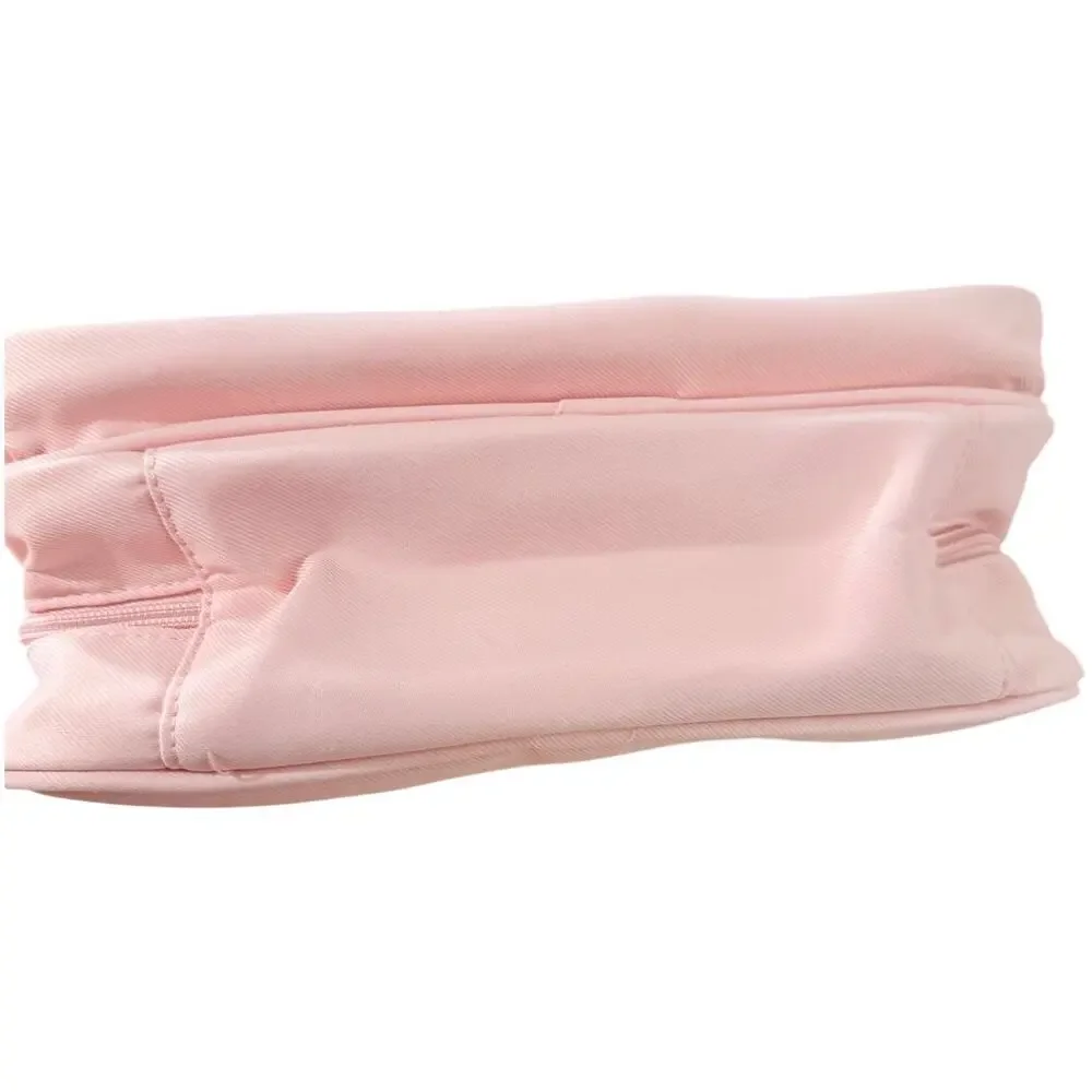 Pink Multi-Pocket Organizer Carrying Case Tote Bag Clear Front Pocket